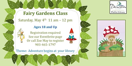 Imagen principal de Fairy Gardens Class