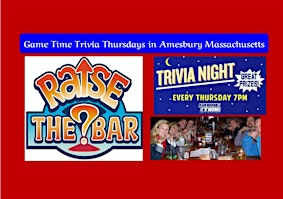 Raise the Bar Trivia Thursdays at 7 at GameTime Lanes in Amesbury Mass  primärbild