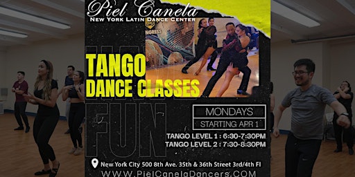 Immagine principale di Tango Dance Class,  Level 1 Beginner 