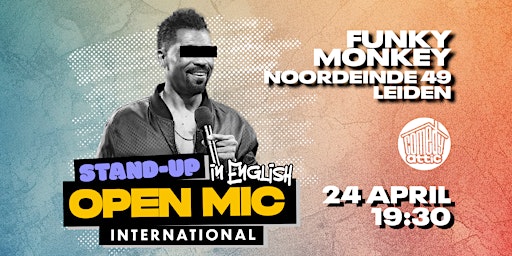 Imagem principal de 24/4 STAND-UP OPEN MIC (FREE) IN ENGLISH LEIDEN