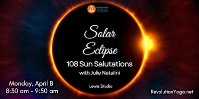 Imagem principal do evento Solar Eclipse 108 Sun Salutations