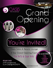 OASIS Salon & Beauty Lounge GRAND OPENING Celebration primary image