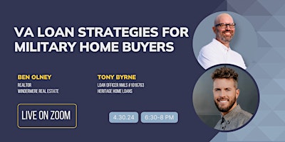 Hauptbild für VA Loan Strategies for Military Home Buyers (Online Class)