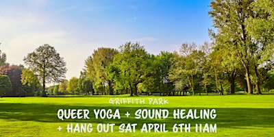 Imagem principal de Queer Yoga + Sound Healing + Hang Out  at Griffith Park