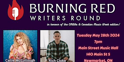 Primaire afbeelding van Burning Red Writers Round, in honour of the CMAO's