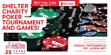 Shelter Charity Poker Tournament and  games Afternoon Extravaganza!