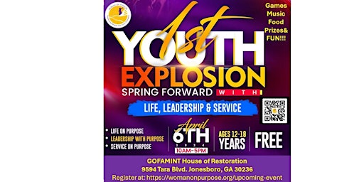 Imagen principal de FREE Youth Empowerment Event (Music, Food, Prizes, and Fun!)