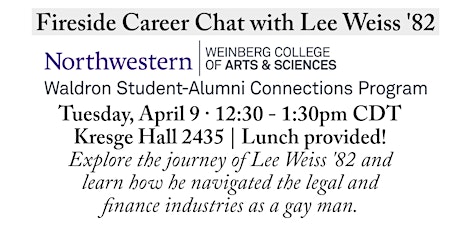 Fireside Career Chat with Lee Weiss '82