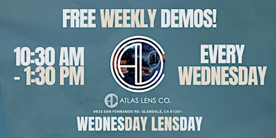 Hauptbild für Atlas Lens Co.'s Wednesday Lens Day