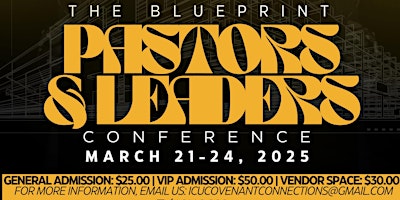 Imagem principal do evento The Blueprint Conference 2025 Pastors & Leaders Conference