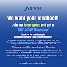 Virtual Focus Group for Aspire BHCBA Program Feedback