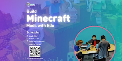 Imagen principal de Build Minecraft Mods with EDU- FREE Summer Camp Information Session