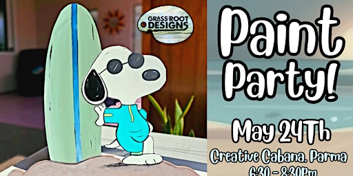 Primaire afbeelding van Surfin' Snoopy Paint Party | Creative Cabana