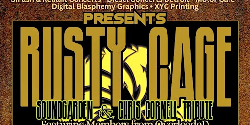 Imagem principal do evento Rusty Cage - A Tribute To Soundgarden & Chris Cornell