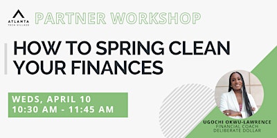 Imagem principal do evento Partner Workshop: How to Spring Clean Your Finances