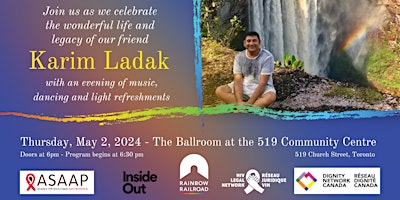 Imagem principal do evento Celebration of Life and Legacy: Karim Ladak
