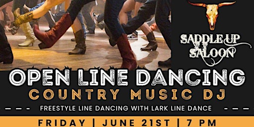 Image principale de Open Line Dancing with Country Music DJ