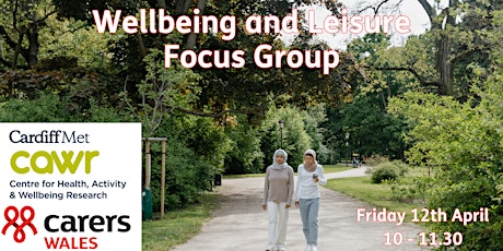 Wellbeing and leisure activities focus group primary image