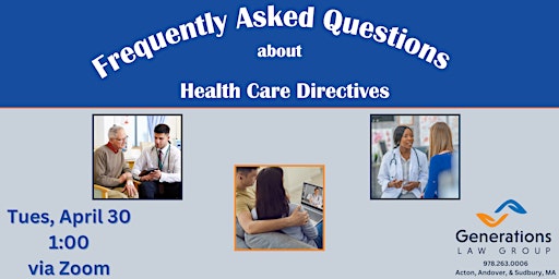 Imagem principal de FAQ's about Health Care Directives