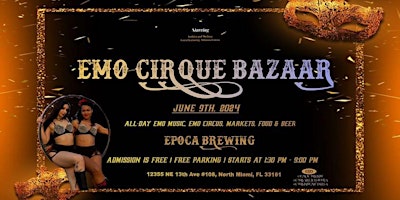 Imagem principal do evento Emo Cirque Bazaar (Vendor App)