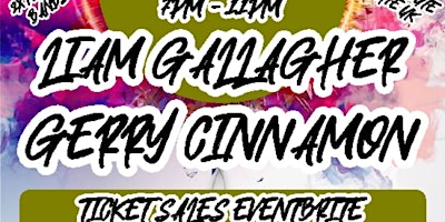 Imagem principal do evento Liam Gallagher & Gerry Cinnamon Experience