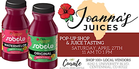 Imagem principal do evento Joannas Juices Pop Up Shop!