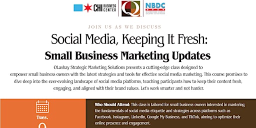 Imagem principal de Lunch & Learn - Social Media, Keeping It Fresh: Small Business Marketing