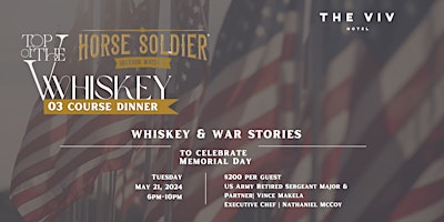 Imagem principal do evento Horse Soldier Whiskey & War Stories Dinner