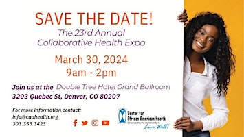 Imagen principal de Center for African American Health 2024 Health Expo