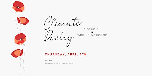 Hauptbild für Climate Poetry discussion & writing workshop