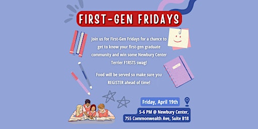 Imagem principal do evento First-gen Fridays