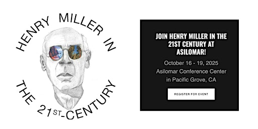 Imagem principal do evento "Henry Miller in the 21st Century" symposium: October 16-19, 2025