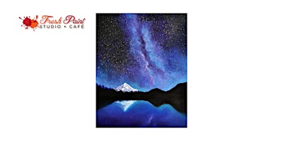 Imagen principal de In-Studio Paint Night - Galaxy Sky and Mountain Acrylic Painting