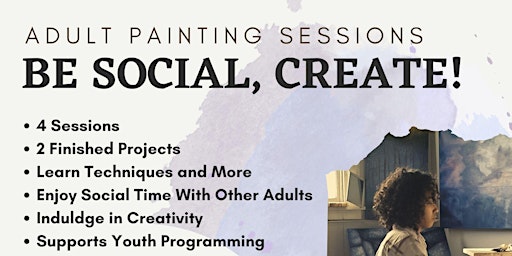 Image principale de Adult Paint Social Nights (x4 weekly sessions)