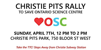 Rally to Save the Ontario Science Centre primary image