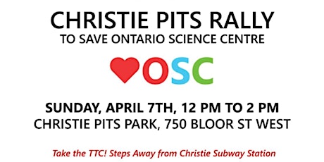 Rally to Save the Ontario Science Centre