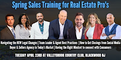 Imagem principal de Spring Sales Training for Real Estate Pro's! Live