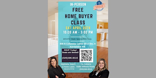 Imagen principal de Free Homebuyer Class - WSHFC Sponsored - April 20th