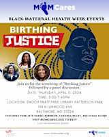 Imagem principal do evento Birthing Justice Screening and Panel Discussion