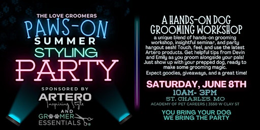 Imagem principal de The Paws-On Summer Styling Party presented by Love Groomers