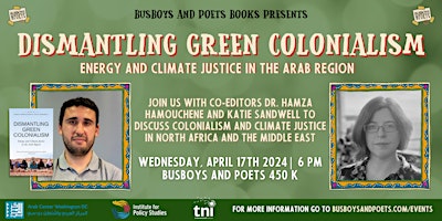 Primaire afbeelding van DISMANTLING GREEN COLONIALISM | A Busboys and Poets Books Presentation