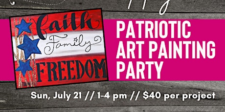 Patriotic Art Painting Party