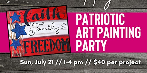 Immagine principale di Patriotic Art Painting Party 