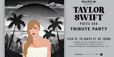 Immagine principale di TAYLOR SWIFT Tribute Sunset Boat Cruise NYC - Poet's Era 