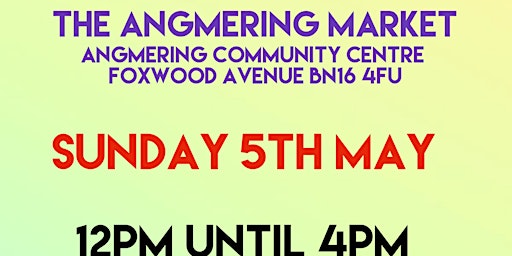 Imagem principal do evento Angmering Community Centre Market
