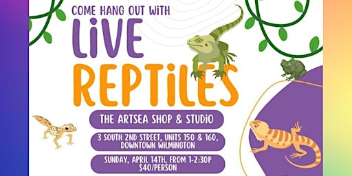 Hang Out with LIVE Reptiles & Paint Your Own 3D Printed Critter! primary image
