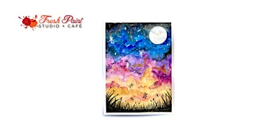 Immagine principale di In-Studio Watercolour Paint Night - Summer Galaxy Sky 