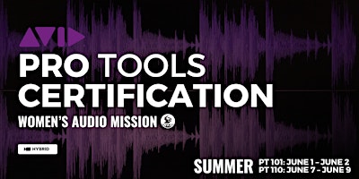 Imagem principal do evento Summer Pro Tools Certification (PT101 + PT110)