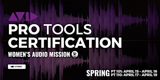 Imagem principal do evento Spring Pro Tools Certification (PT101 + PT110)