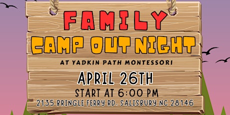 Family Camp Out Night